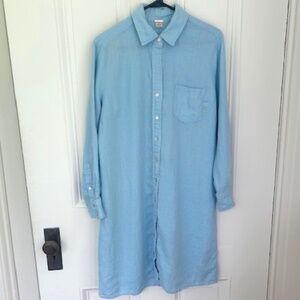 Magaschoni Linen Dress Shirt, Sz L